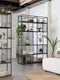 DTP Home Bookrack / Roomdivider Barra large, 5 shelves,210x140x35 cm, recycled teakwood