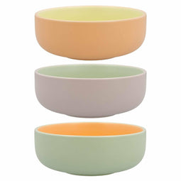 Kom Quid Vitamina Tweekleurig Keramisch 16 x 16 x 6 cm (6 Stuks)