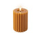 Lumineo - LED kaars d7.5h12.3 cm oranje/warm wit