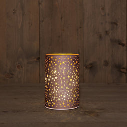 Anna's Collection - B.O.T. Cylinder Glass Matt Bronze With Stars 10X15 cm