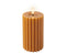 Lumineo - LED kaars d7.5h14.8 cm oranje/warm wit