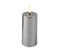 Lumineo - LED kaars d5h12.5 cm zilver/warm wit