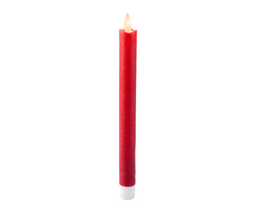 Lumineo - LED waving kaarsd2h25 cm krood/warm wit 2st
