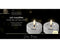 Lumineo - LED theelicht d7h5 cm zilver/warm wit 2st