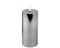 Lumineo - LED kaars d7h17.5 cm zilver/warm wit