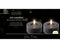Lumineo - LED theelicht d7h3 cm grijs/warm wit 2st