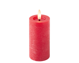 Lumineo - LED kaars d5h12.5 cm krood/warm wit
