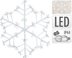 Nampook - Sneeuwvlok 288l warm wit 80 cm