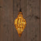 Anna's Collection - B.O.T. Glass Ornament Antique Gold 10,5X21,5 cm 15Led Classic
