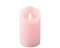 Lumineo - LED waving kaars d7.5h12 cm roze/warm wit