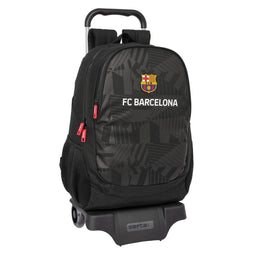 Schoolrugzak met Wielen F.C. Barcelona Black Zwart 32 x 44 x 16 cm