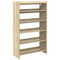 Schoenenrek 60x25x100 cm bewerkt hout sonoma eikenkleurig