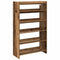 Schoenenrek 60x25x100 cm bewerkt hout oud houtkleurig