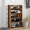 Schoenenrek 60x25x100 cm bewerkt hout oud houtkleurig