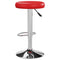 Barstoelen 2 st kunstleer rood