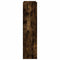 Schoenenrek 60x25x100 cm bewerkt hout gerookt eikenkleurig