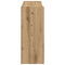 Schoenenrek 80x25x61,5 cm bewerkt hout artisanaal eikenkleur