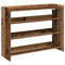 Schoenenrek 80x25x61,5 cm bewerkt hout oud houtkleurig
