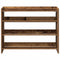 Schoenenrek 80x25x61,5 cm bewerkt hout oud houtkleurig