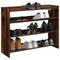 Schoenenrek 80x25x61,5 cm bewerkt hout gerookt eikenkleurig
