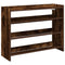 Schoenenrek 80x25x61,5 cm bewerkt hout gerookt eikenkleurig