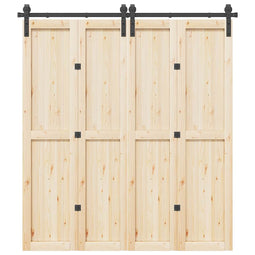 Doos met onderdelen voor schuifdeur 200 cm staal zwart