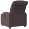 Fauteuil verstelbaar stof donkerbruin