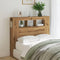 Hoofdeinde met LED 120x18,5x103,5 cm hout artisanaal eikenkleur