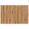 Hoofdeinde 120x1,5x80 cm bewerkt hout artisanaal eikenkleur