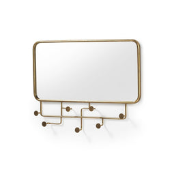 Hängspegel Alexandra House Living Gouden 80 x 60 x 6 cm