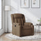 Fauteuil verstelbaar stof bruin