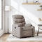 Fauteuil verstelbaar stof taupe