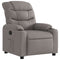 Fauteuil verstelbaar stof taupe