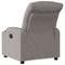 Fauteuil verstelbaar stof taupe