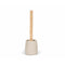 Toiletborstel Alexandra House Living Bruin Beige Nylon Essenhout Zandsteen 10 x 36 x 10 cm