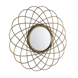 Hängspegel Alexandra House Living Gouden 90 x 90 x 3 cm