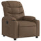 Fauteuil verstelbaar stof bruin