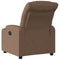 Fauteuil verstelbaar stof bruin