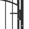 Poort met speerpunten 100x200 cm staal zwart