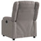Fauteuil verstelbaar stof taupe