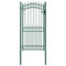 Poort met speerpunten 100x200 cm staal groen