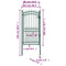 Poort met speerpunten 100x200 cm staal groen