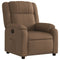 Fauteuil verstelbaar stof bruin