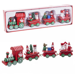 Kerstversiering Multicolour Trein 25,5 X 7,5 X 3 CM