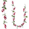 Kerstkrans Rood Groen Foam Weefsel 10 x 10 x 150 cm