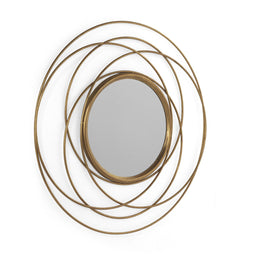 Hängspegel Alexandra House Living Gouden 89 x 89 x 2 cm