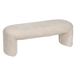 Kruk Beige Polyester Dennenhout 110 x 45 x 40 cm