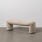 Kruk Beige Polyester Dennenhout 110 x 45 x 40 cm