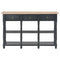Wandtafel 110x30x76 cm bewerkt hout zwart