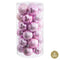 Kerstballen Roze Plastic Ø 6 cm (30 Stuks)